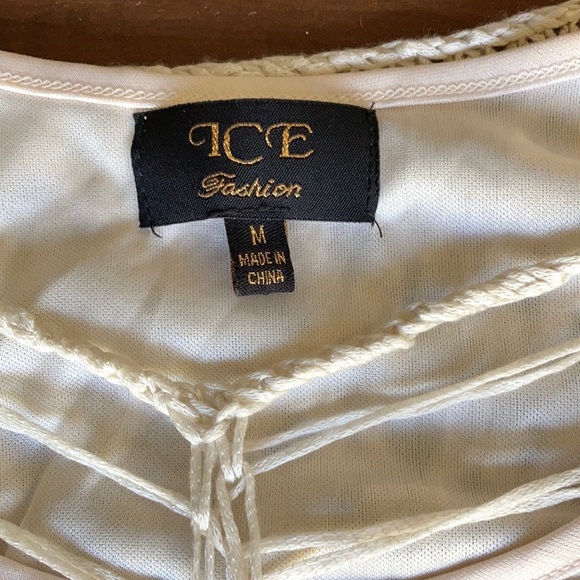 Vintage ICE crochet dress 70’s style SIZE M 🌸Fully lined - Picture 8 of 9